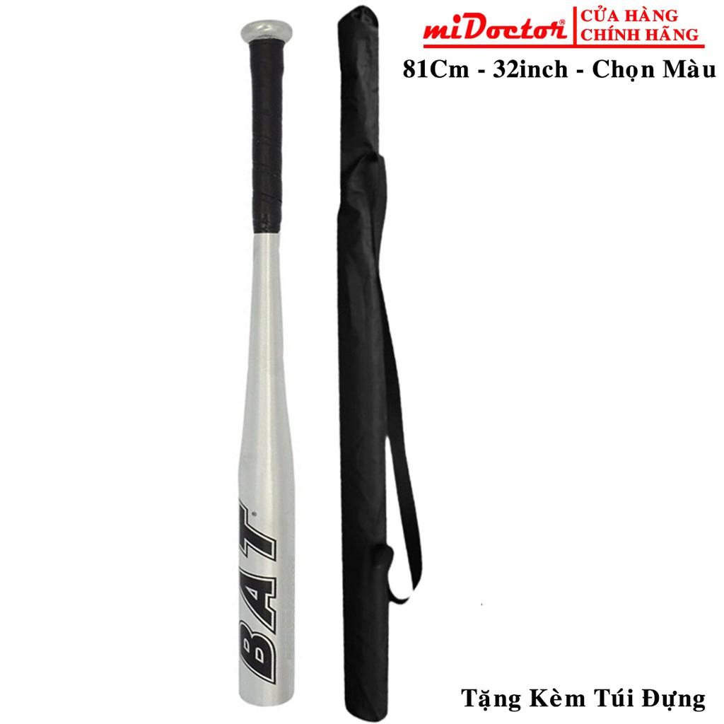 Gậy Bóng Chày Thép Cứng Dài 81Cm (32 inchs) Tặng Kèm Túi Đựng Chuyên Dụng Hợp Kim Cao Cấp Chính Hãng miDoctor