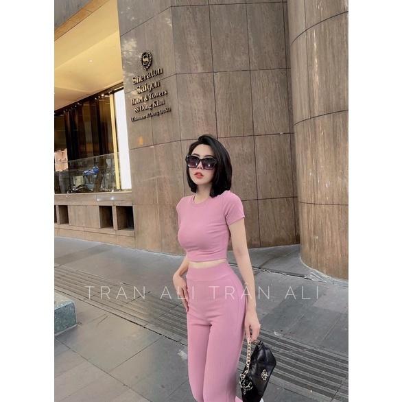 Sét thể thao thun gân tăm 3 màu cực chất