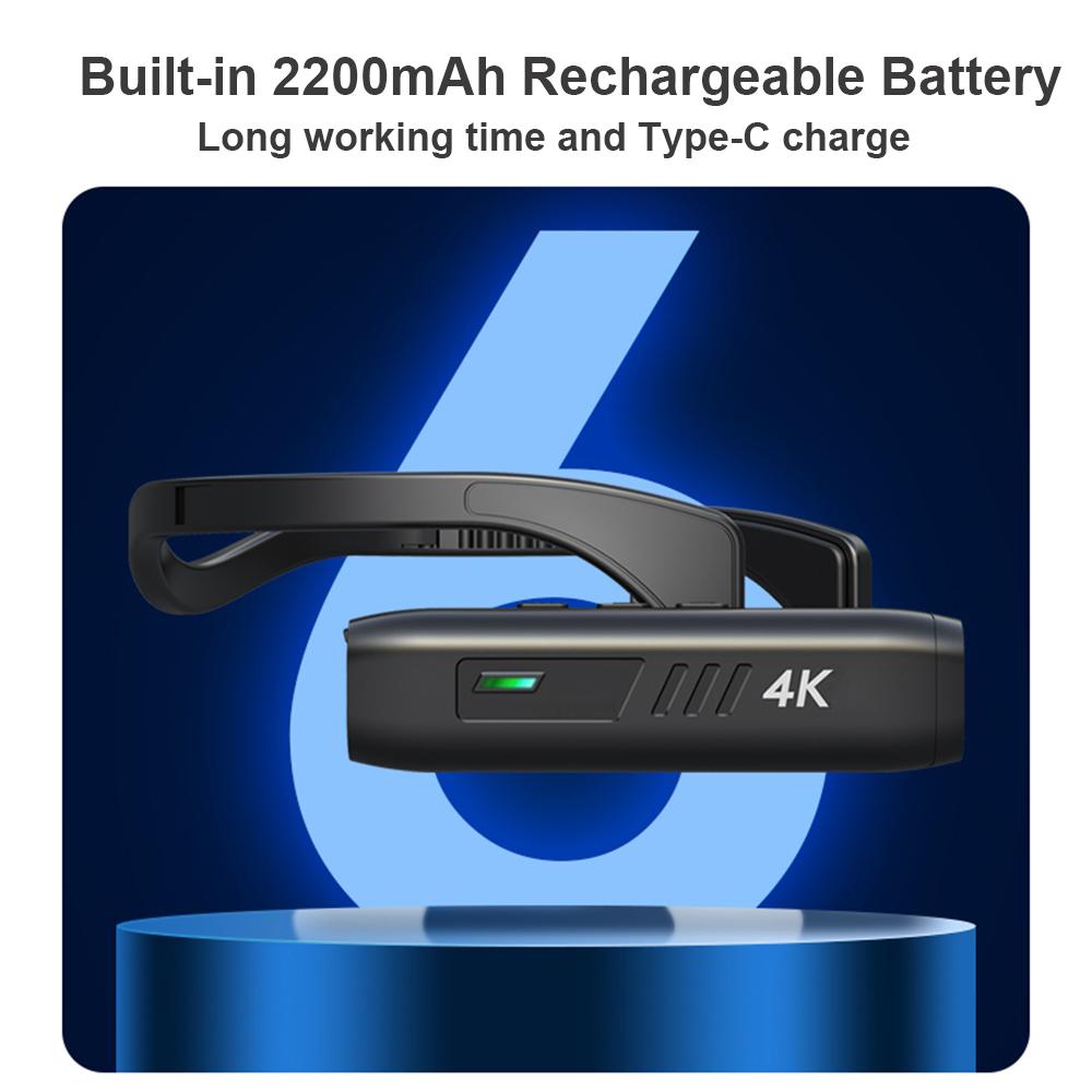 Camera hành động Andoer 4K 30fps Đầu máy quay WiFi Camcorder có thể đeo được điều khiển ứng dụng chống lắc cho Vlog Vlog