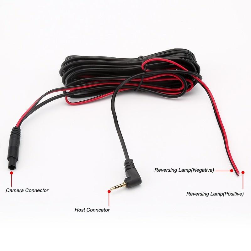 Camera Chiếu Hậu 2.5mm Có Chế Độ Nhìn Đêm Kèm Đèn LED Cho Xe Hơi