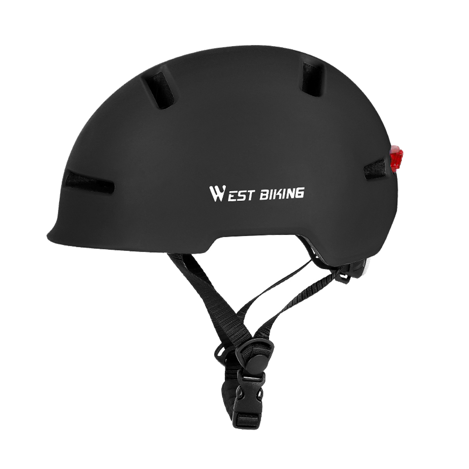 Hình ảnh Mũ bảo hiểm đi xe đạp nam nữ WEST BIKING có thể điều chỉnh với đèn chiếu hậu độ bền cao, chống sốc tót
