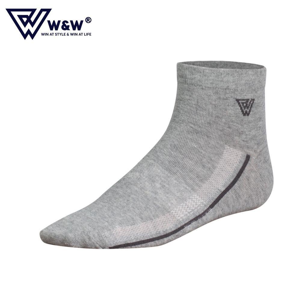 Tất Nam W&W Cao Cổ Thể Thao Khử Mùi, Kháng Khuẩn, Chống Hôi Chân Cao Cấp WM24