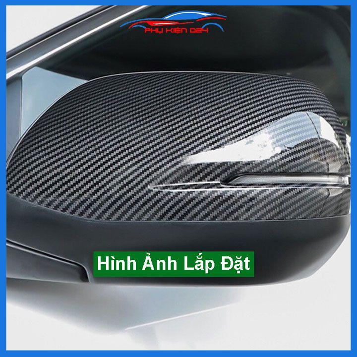 Ốp gương chiếu hậu CRV, C-RV 2018-2019-2020-2021-2022 vân Cacbon bảo vệ chống trầy trang trí làm đẹp xe