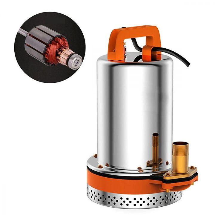 Bơm hút đáy bơm chìm INOX dùng điện 12V công suất 180W - bơm thoát nước chống ngập