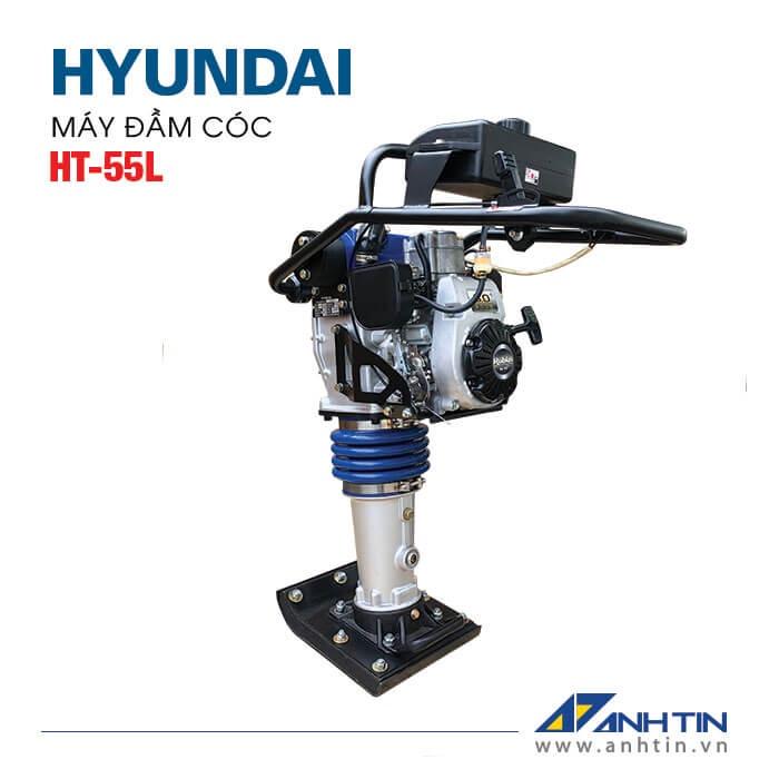 Máy đầm cóc HYUNDAI HT-55L | Động cơ Robin EH09 | 2.2kW - 3.0HP | Tần số đập 650 - 695 lần/phút | Bảo hành 12 tháng