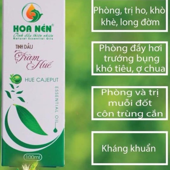 Tinh dầu tràm Huế nguyên chất Hoa Nén 100ml