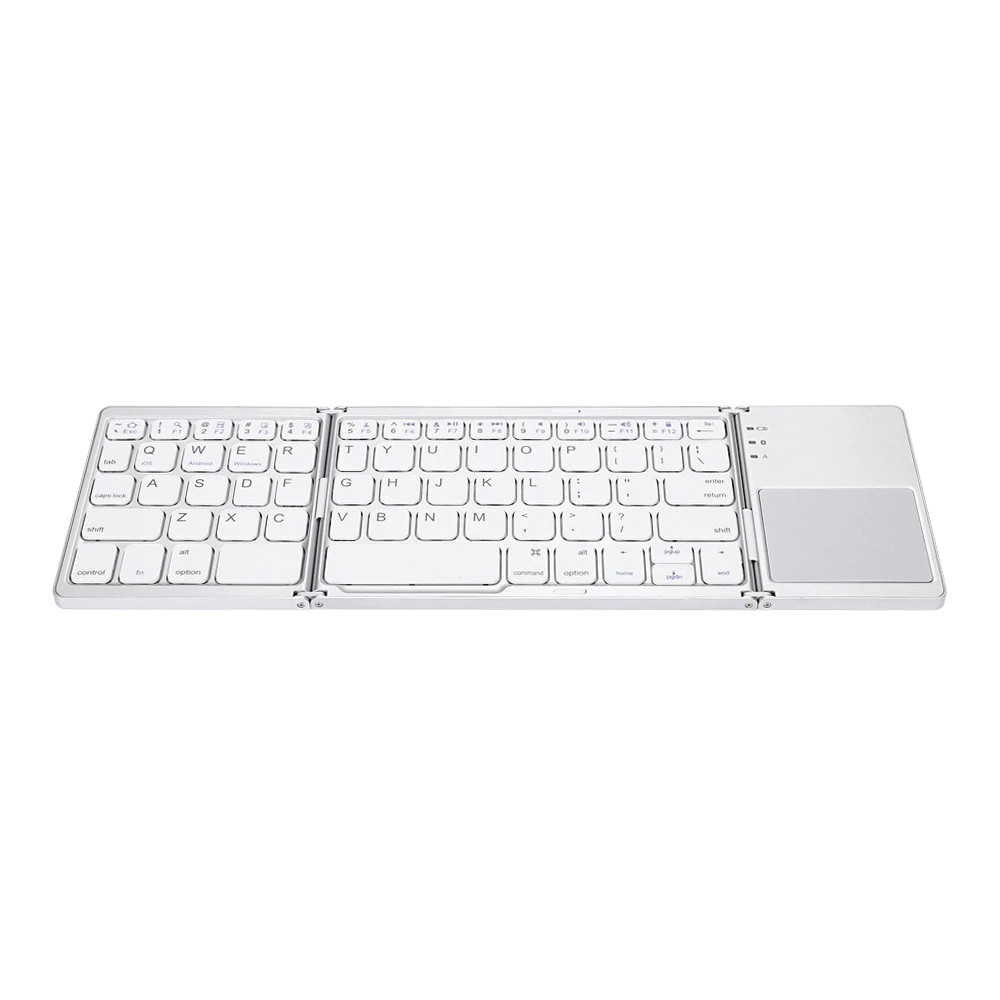 Hình ảnh Bàn Phím Không Dây Mini Gấp Gọn Bluetooth Tích Hợp Touchpad B033 AZONE