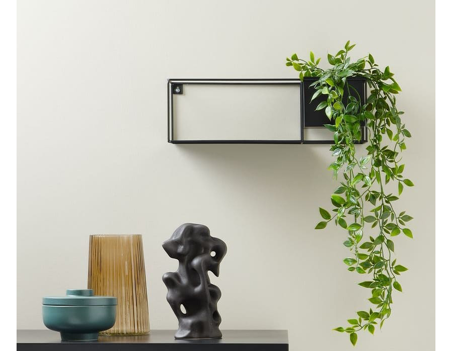 Kệ trang trí | JYSK Vilmer | kim loại | đen | R13xD40xC13cm