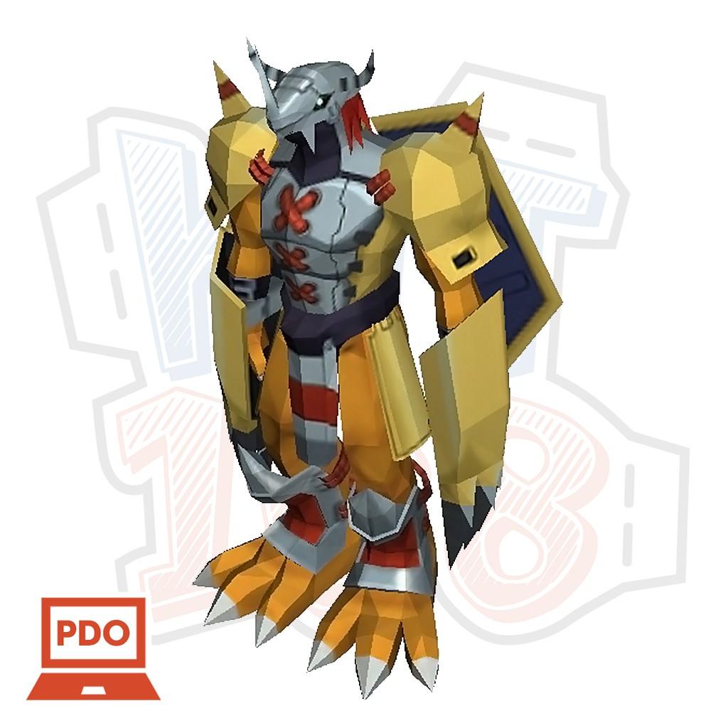 Mô hình giấy Digimon Wargreymon