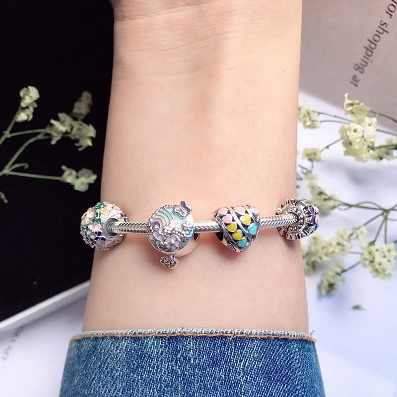 Vòng Bạc S925 ALE Cao Cấp - Vòng Charm Bạc Chuẩn S925 - Mã sản phẩm VONGBAC_DN046