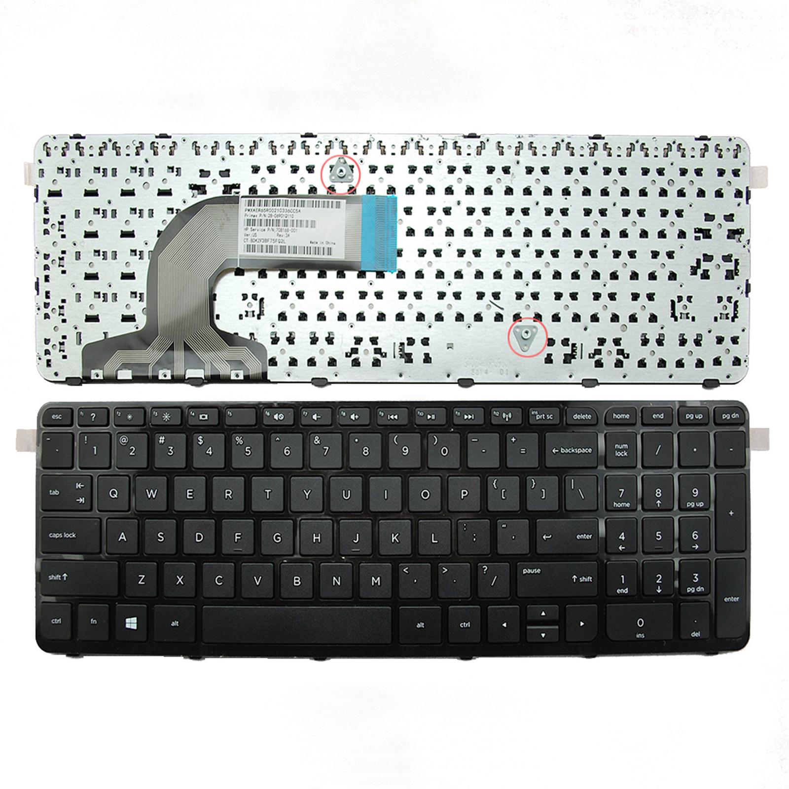 Laptop US Keyboard with Frame for HP Pavilion 15-E Series 719853-001, 708168-001