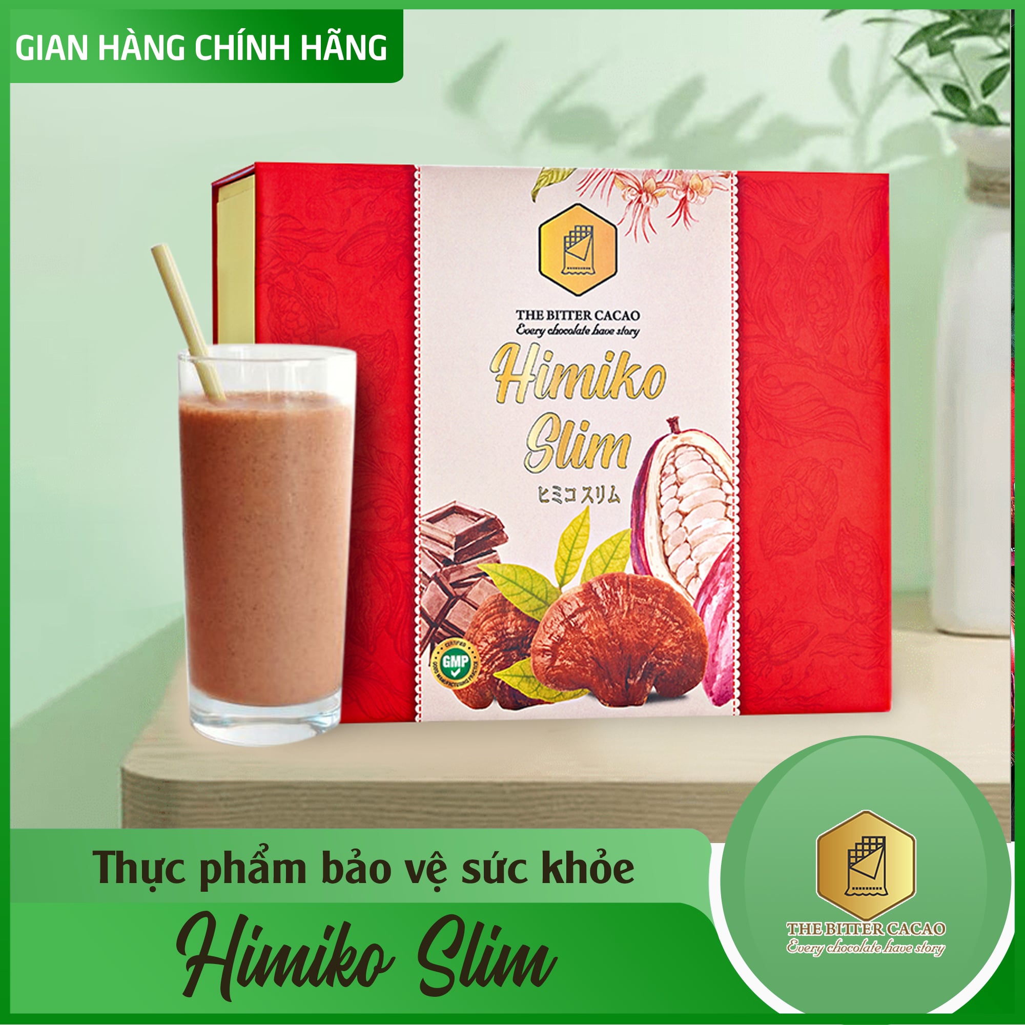 Thực phẩm bảo vệ sức khỏe HIMIKO Slim The Bitter Cacao