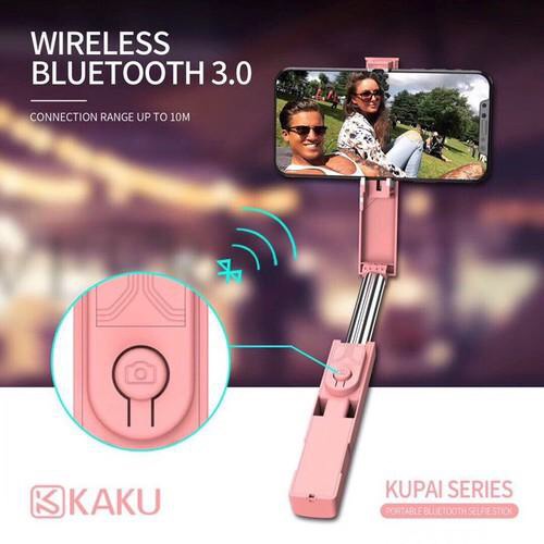 Gậy Selfie Bluetooth Selfie KAKU kèm chân Tripod siêu nhỏ gọn bỏ túi - Hàng Nhập Khẩu