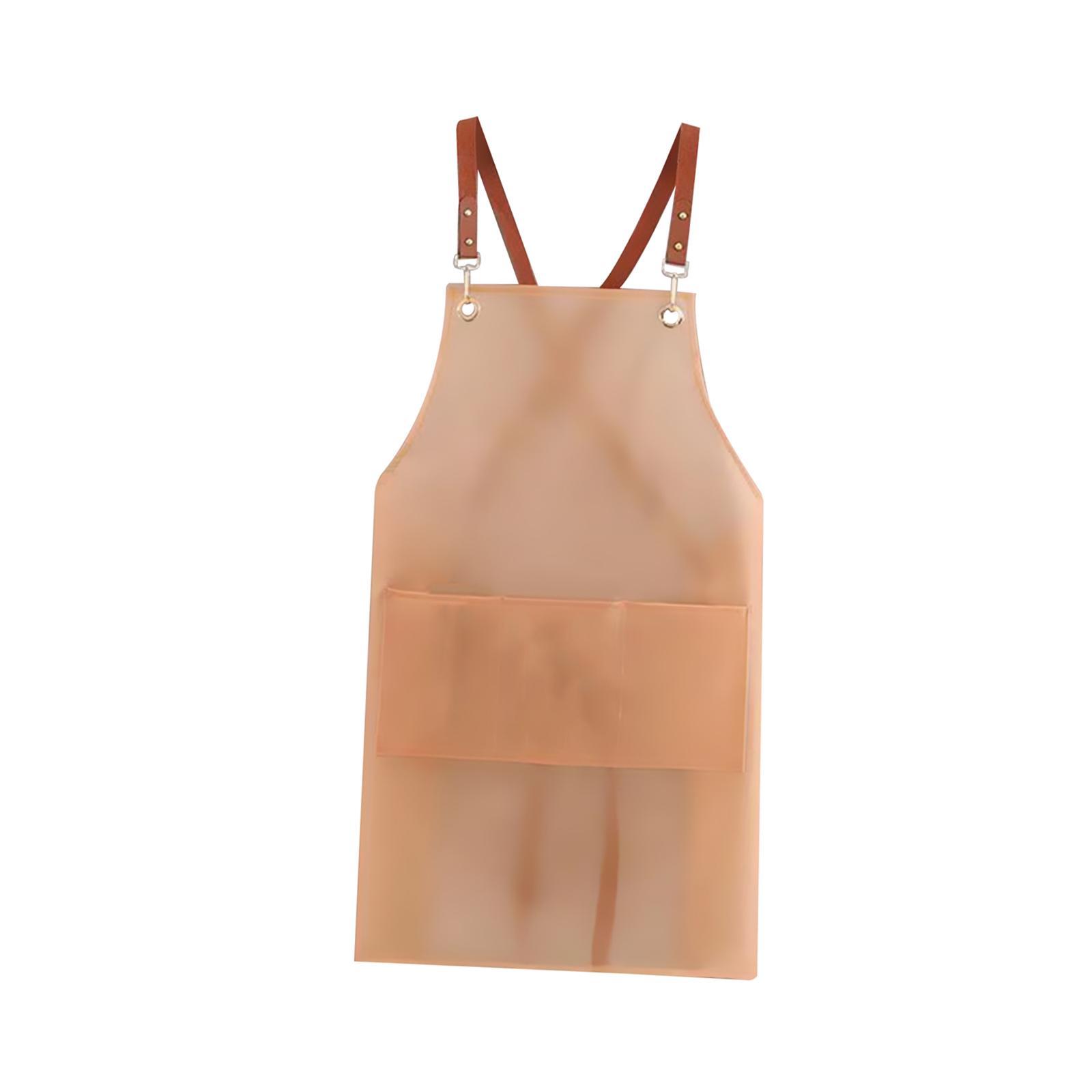 Cooking Apron Chef Apron Gardening Apron Oil Bib Apron for Cosmetology, Coffee Shop Sturdy Adjustable Straps Paint Apron Serving Apron