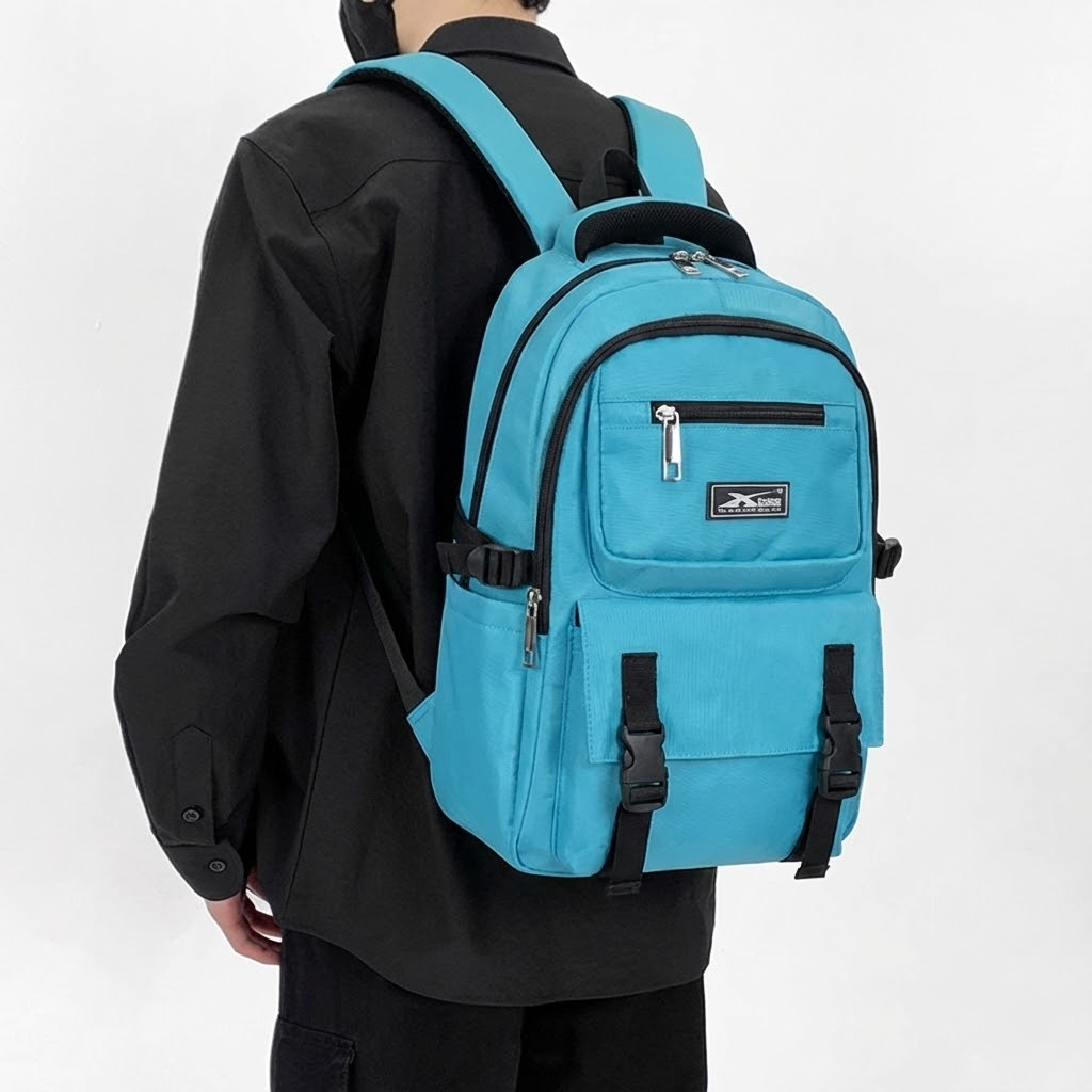 Balo cao cấp nhiều ngăn tiện lợi Xbags Sea Blue Xb 3201