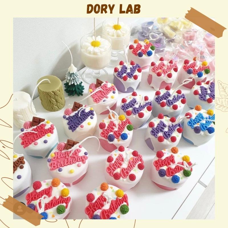Nến Thơm HBPD Màu Sắc Handmade Tinh Dầu Thiên Nhiên, Quà Tặng Sinh Nhật - Dory Lab