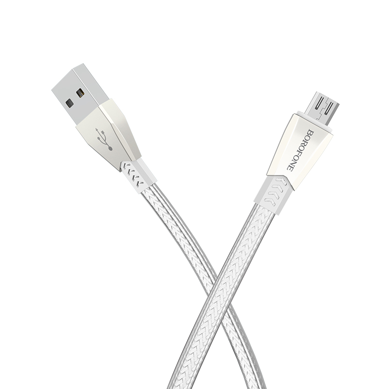 Cáp sạc Micro USB dài 1m2 Borofone BU2 - Hàng chính hãng