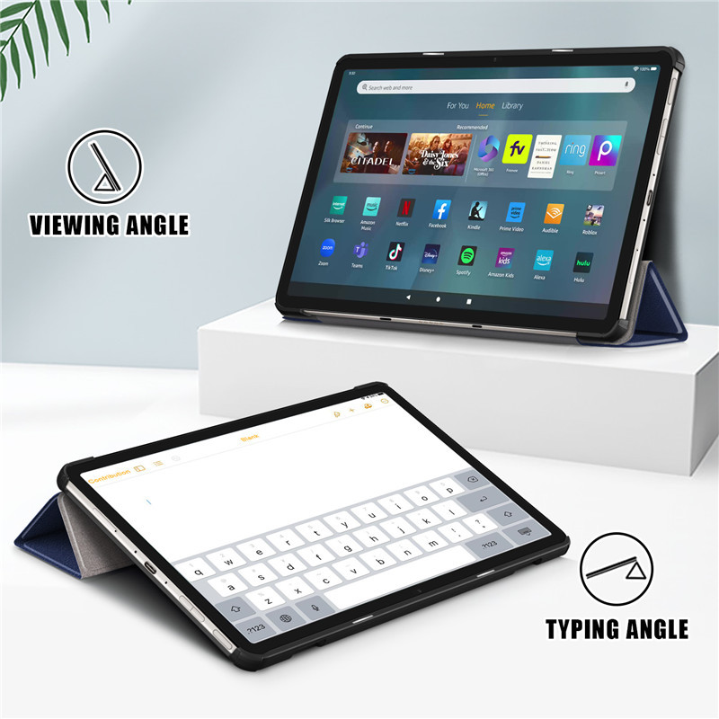 Bao Da Cover Dành Cho Máy Tính Bảng Amazon Fire Max 10 2023 11 Inch Hỗ Trợ Smart Cover
