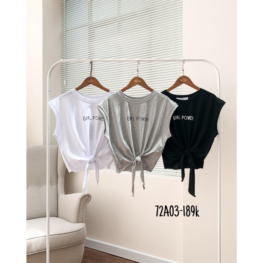 Áo sát nách buộc gấu girl power 72a03 by germe