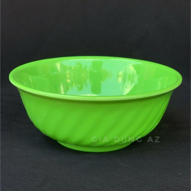 Tô đựng cơm canh bằng nhựa màu xanh, đủ kích cỡ nhựa dẻo Pe an toàn, không vỡ, dễ vệ sinh