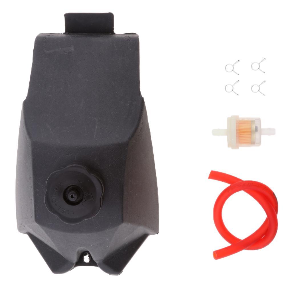 Fuel Gas Tank + Hose + Filter + Clips for 49cc ATV Mini Motor Quad Pocket Dirt Bike