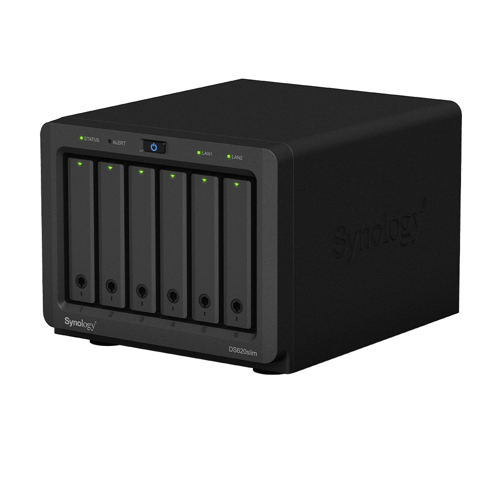 Thiết bị lưu trữ qua mạng - NAS Synology DS620 Slim - (Hàng chính hãng)