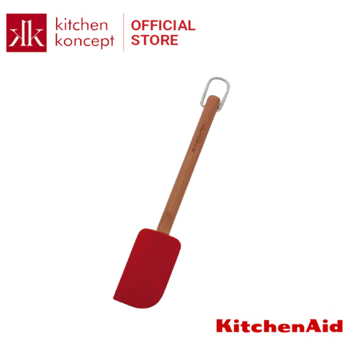 KitchenAid - Spatula gỗ Cherry đầu silicon