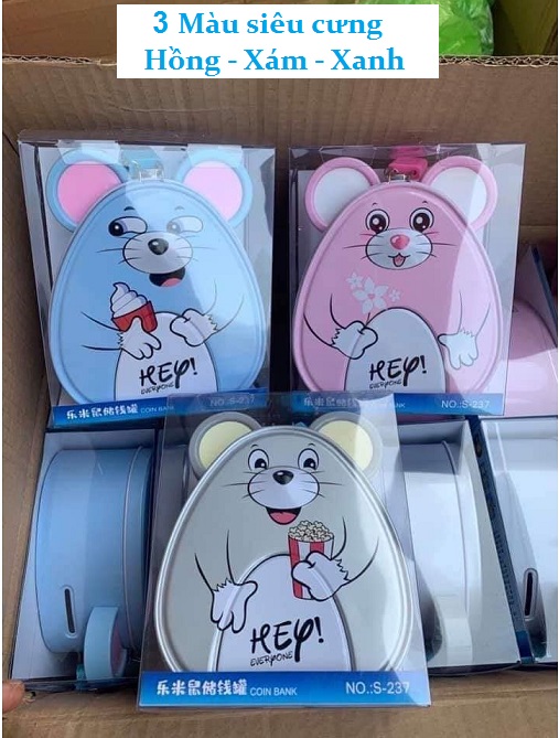 Két chuột Két sắt mini Hình Chuột siêu cute Siêu Hót BB47-KETCHUOT Quà tặng đáng yêu cho bé