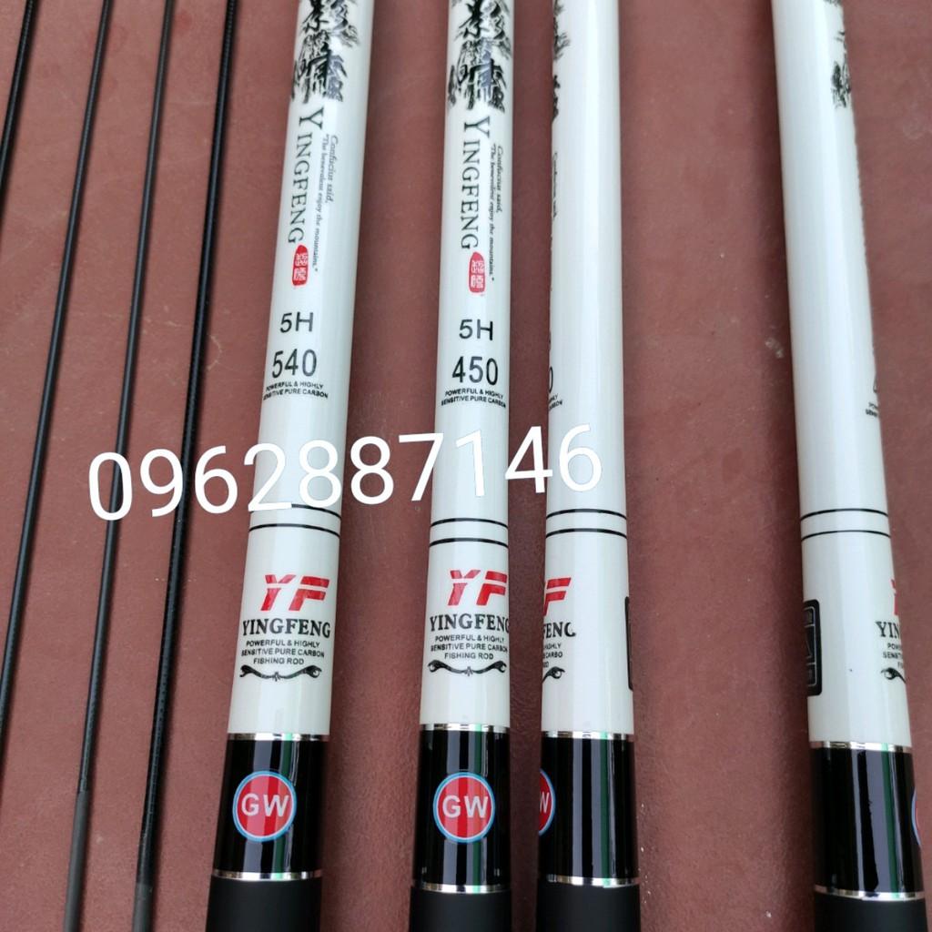 Cần câu tay gw 5h 6h catbon xoắn tặng đọt phụ