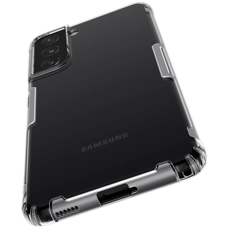 Ốp lưng cho Samsung Galaxy S21 Ultra, S21 Plus, S21 Silicon TPU Nillkin trong suốt, chống sốc - Hàng nhập khẩu