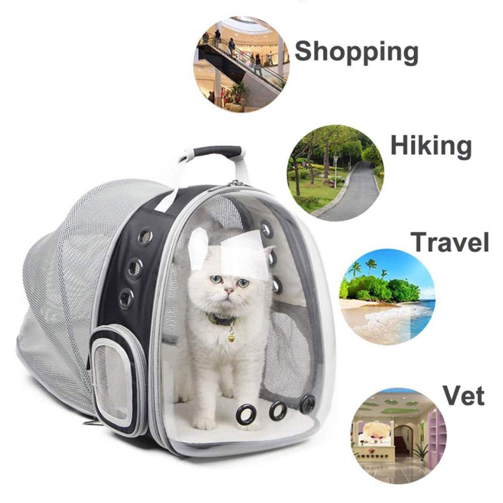 Expandable Cat Carrier Bubble Backpack Cat Pet Travel Bag