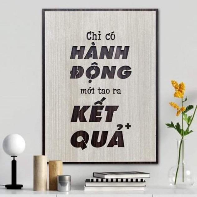 Tranh động lực CARINA T033- Chỉ có hành động mới tạo ra kết quả