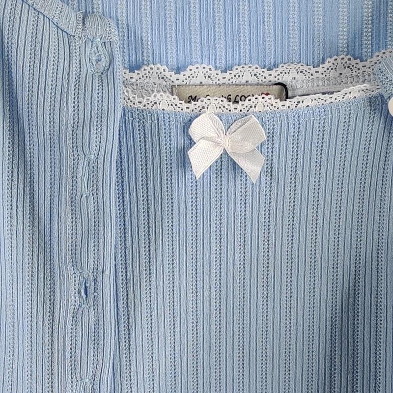 Áo cardigan croptop thun hàng nút & combo 2 áo - by Whattowear