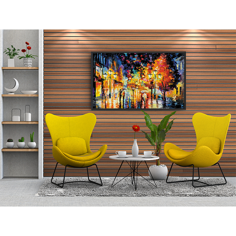 Tranh cao cấp Mưa chiều trên phố cổ Model: AZ1-0247