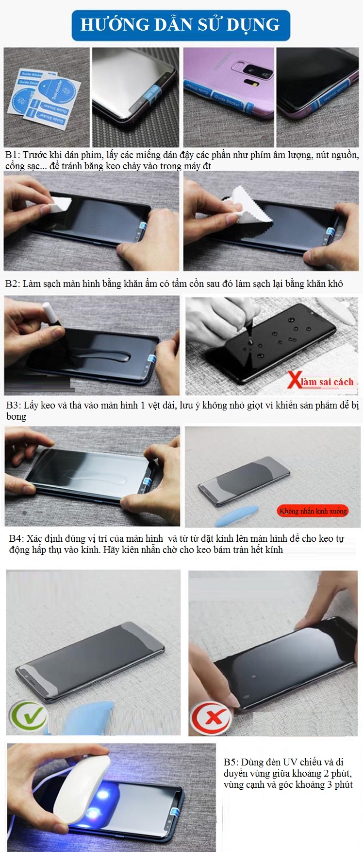 Miếng Dán Kính Cường Lực UV 100139 Cho Các Dòng iPhone 11 Full Keo Màn Hình