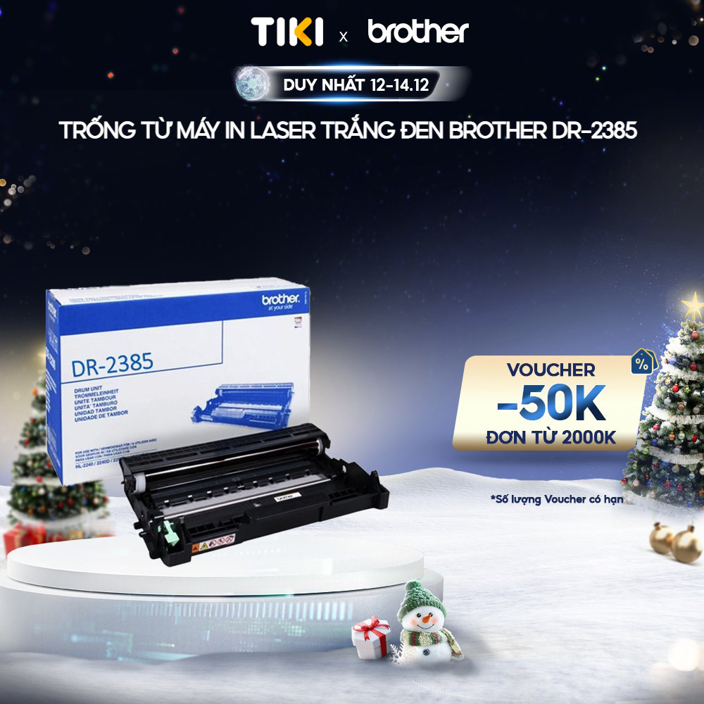 Brother Dr - 2385 Drum Cho Máy In Hl - L2321D, Hl - 2361Dn, Hl - 2366Dw, Mfc - L2701D, Mfc - L2701Dw - Hàng Chính Hãng