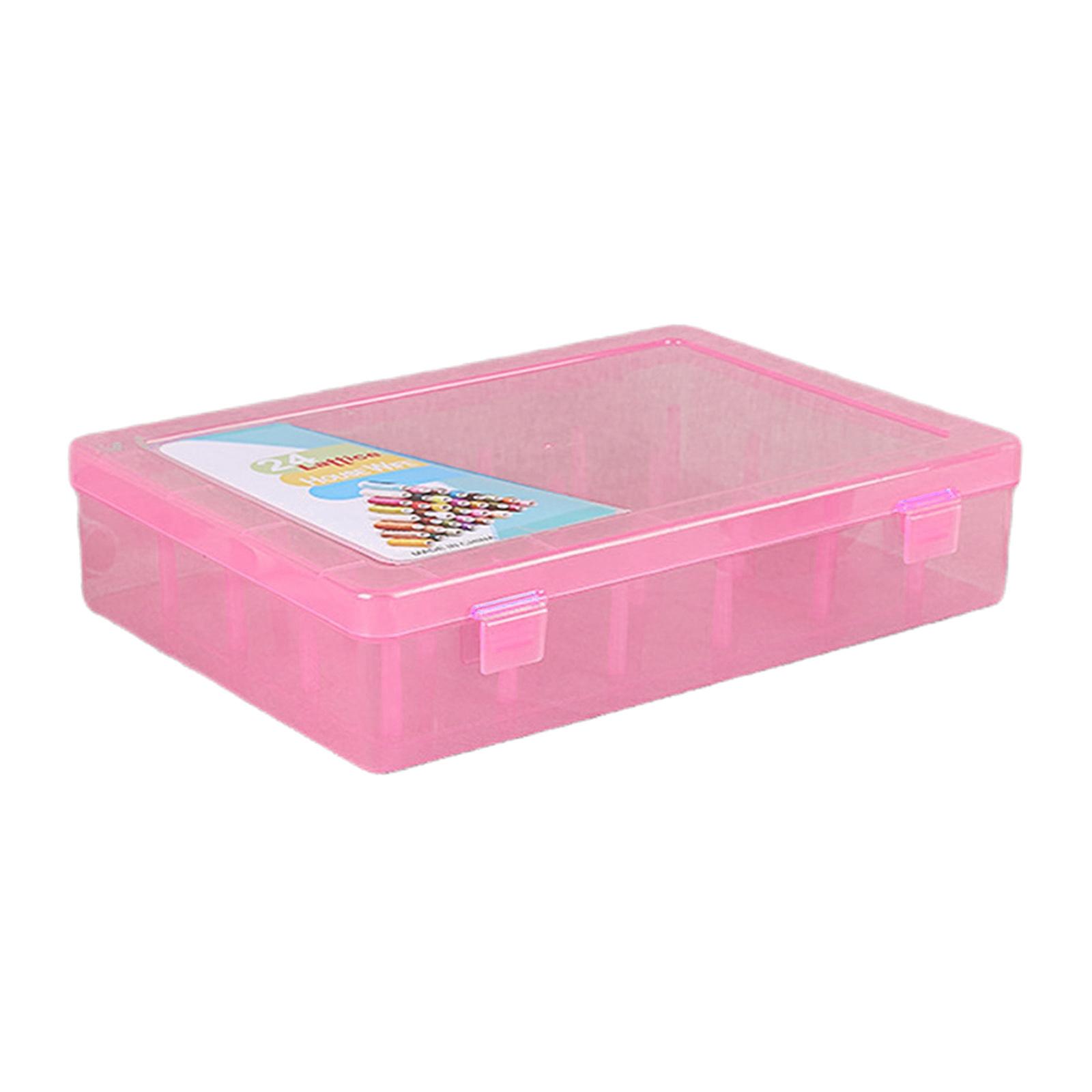Sewing Thread Storage Box Organiser Case Durable 42 Pillars Organizer