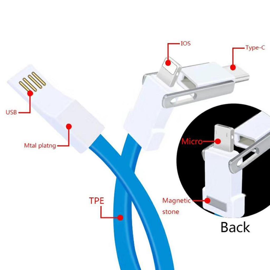 Multi Charging Cable Type C/ In 1 Charger Cable for phone