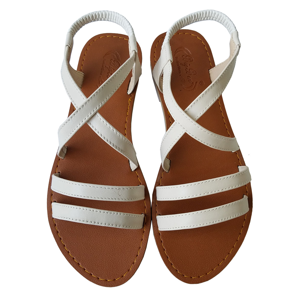 Giày Sandal Nữ Da Bò Thật Biggben Cao Cấp Sdn83 - Trắng - 40