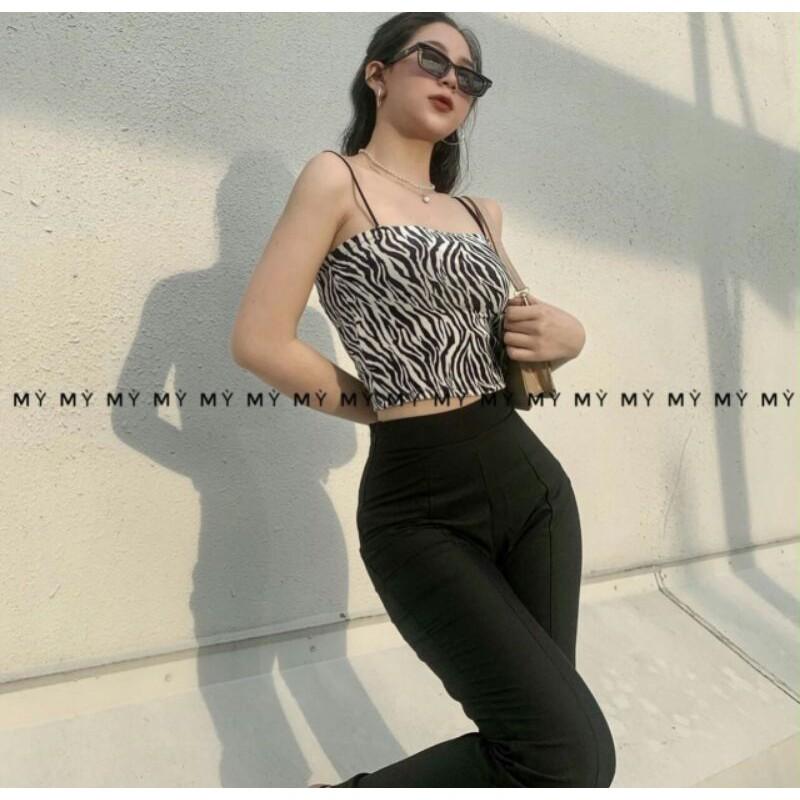 ÁO CROPTOP HAI DÂY SỌC VẰN XINH XẮN