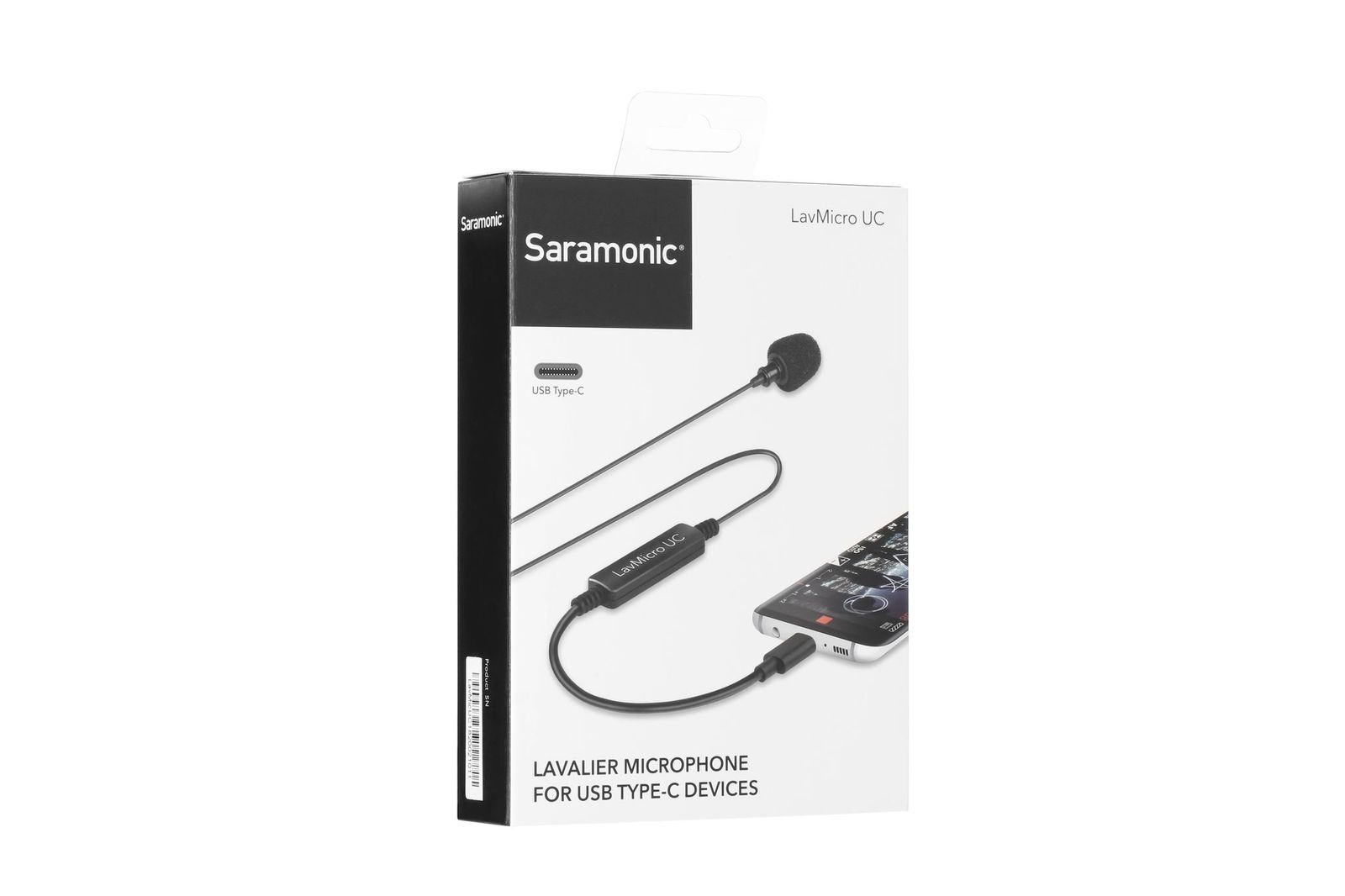 Micro Thu Âm Cài Áo Saramonic LavMicro UC Để Phỏng Vấn, Livestream, Podcast cho Điện thoại Android/ Cổng Usb-C - Hàng Chính Hãng