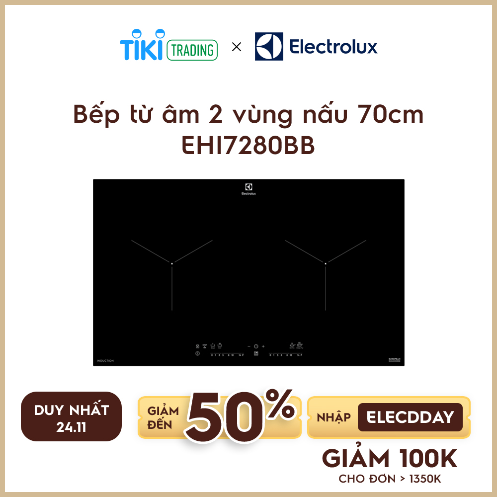 Bếp từ đôi Electrolux EHI7280BB - Hàng chính hãng