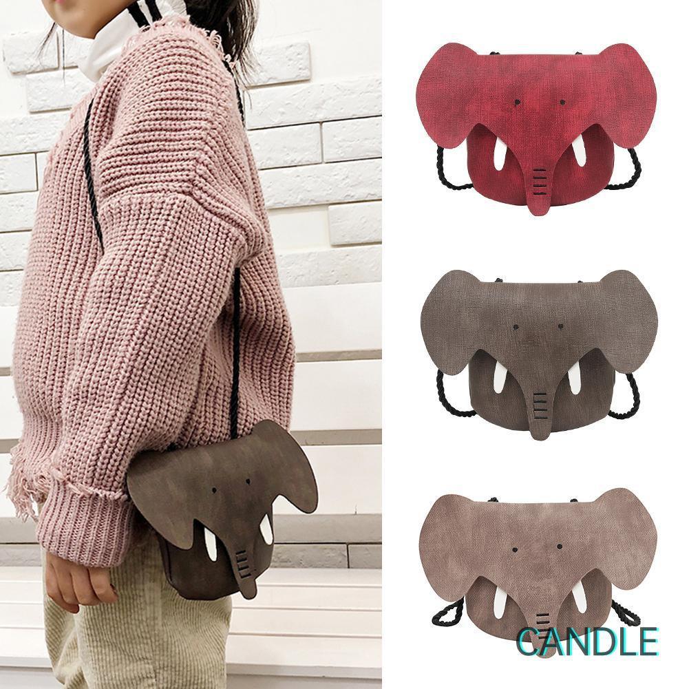 Túi Đeo Chéo Mini Hình Voi Dễ Thương Cho Bé Gái