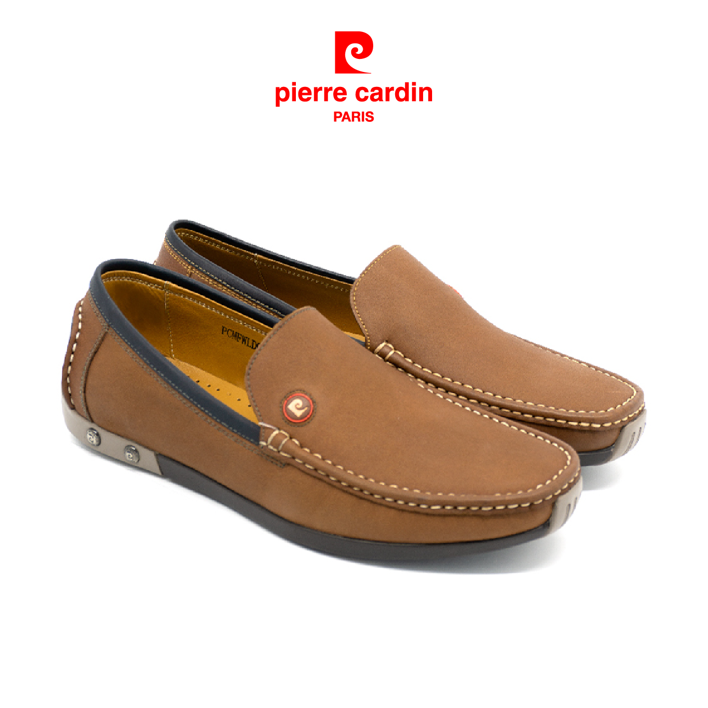 Giày Da Pierre Cardin Brown Loafer PCMFWL037GLD