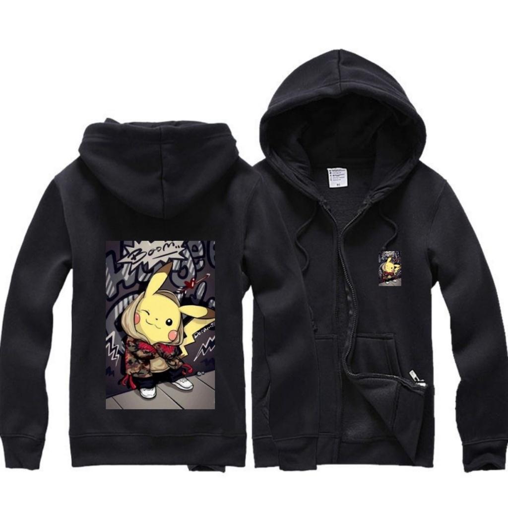 ÁO KHOÁC NỈ CHỐNG NẮNG - HOODIE ZIP HỌA TIẾT HOẠT HÌNH DỄ THƯƠNG