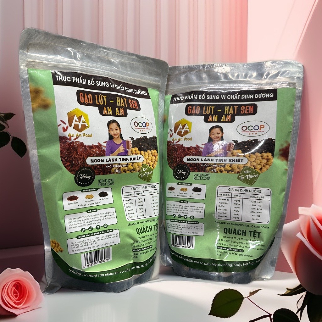 Deal giá tốt . Bột gạo lứt-hạt sen - mè đen ( bột gạo lứt ANAN ) thay thế bửa ăn , chăm sóc sưc khỏe , xương khớp , ngủ ngon ,food ,