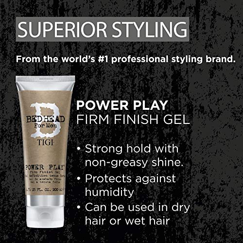 Gel tạo kiểu giữ nếp cứng Tigi Bed Head For Men Power Play Firm Finish 200ml