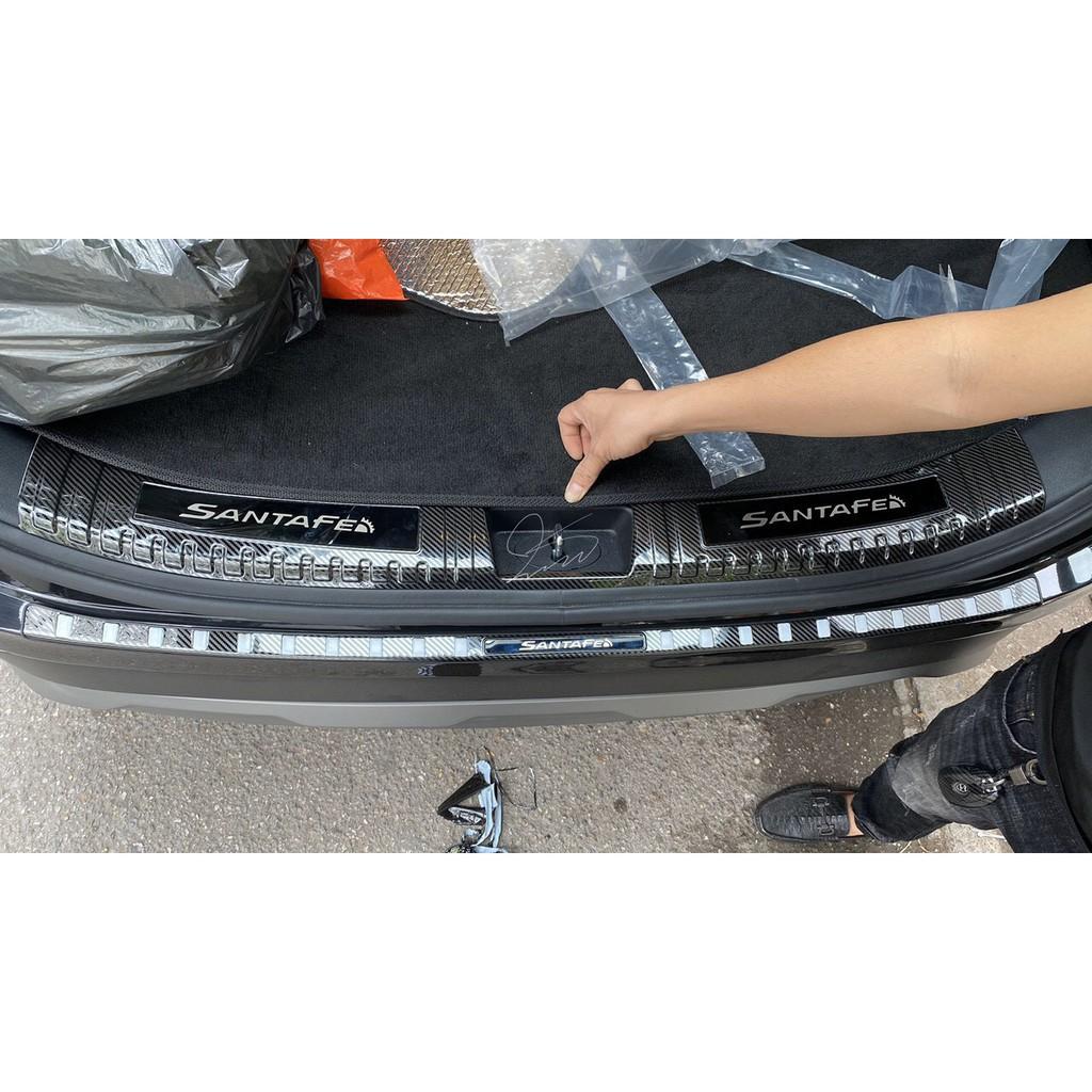 Ốp Bậc Cốp Dành Cho Xe Hyundai SantaFe 2019 2020 2021- 2 chi tiết