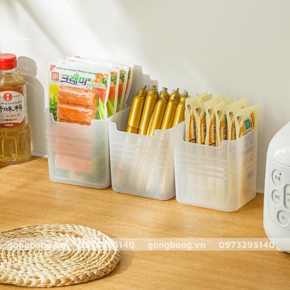 Hộp nhựa đựng thực phẩm đồ ăn rau củ để cánh cửa tủ lạnh đa năng tiện lợi cao cấp