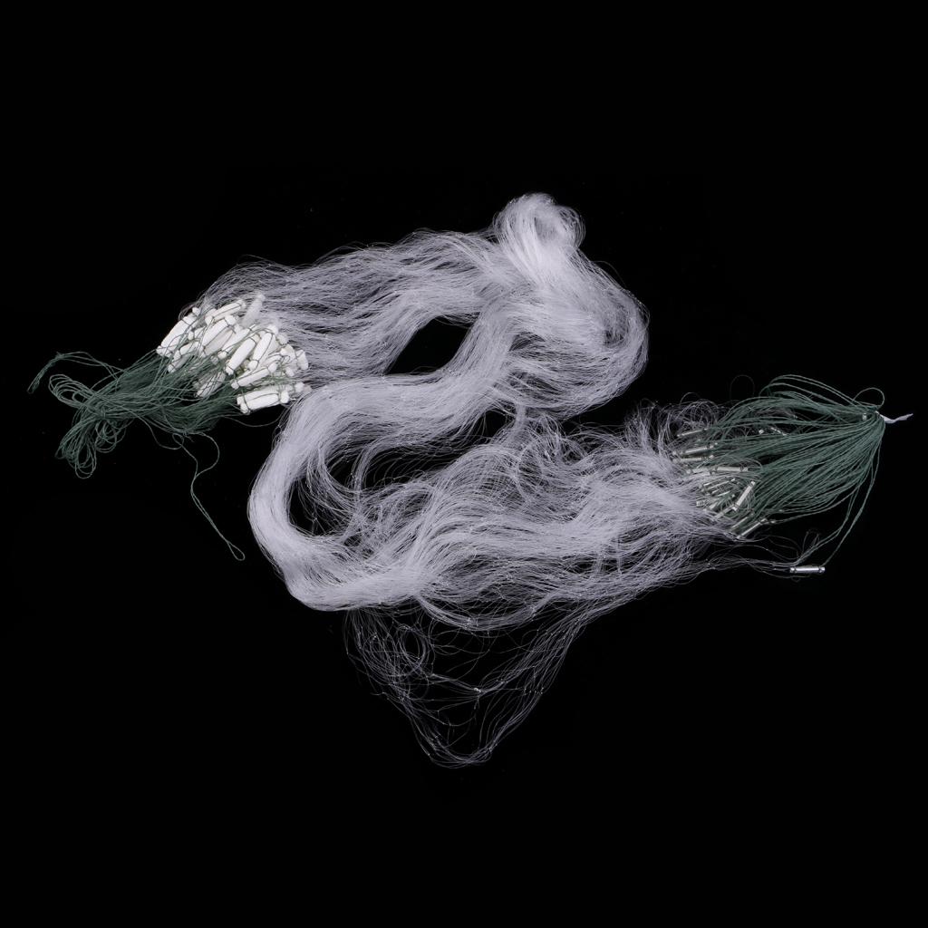 Fishing Net 3 Layers With Monofilament Small Mesh Gill Nylon Hole Size 4x4cm